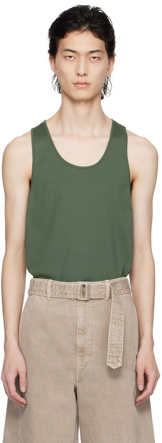 Tanktop LEMAIRE Scoop Neck Tank Top Grøn | TO1180 LJ1016