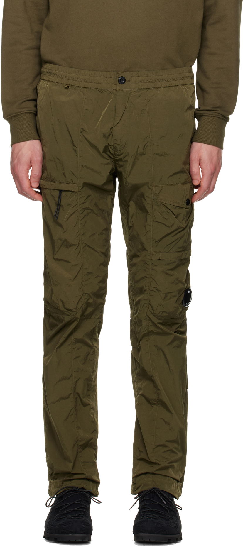 Cargo bukser C.P. Company C.P. Company Chrome-R Lens Cargo Pants Grøn | 18CMPA063A-005904G