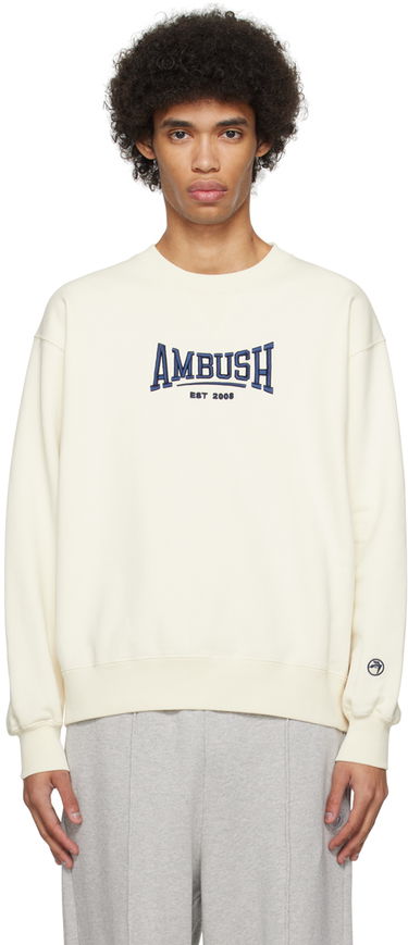 Sweatshirt Ambush Embroidered Sweatshirt Beige | BMBA001S24FLE0013145, 0