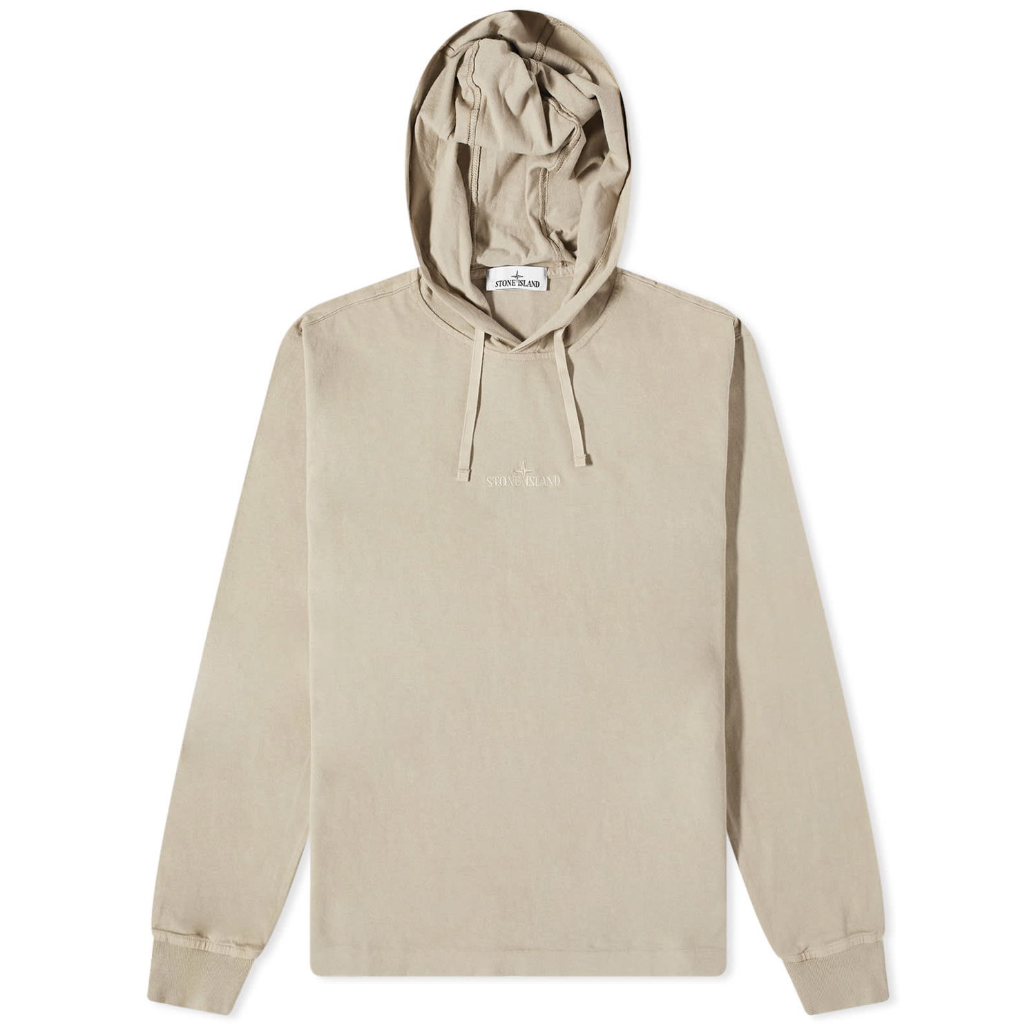 Sweatshirt Stone Island Embroidered Logo Lightweight Hoodie Beige | 781520644-V0092, 0