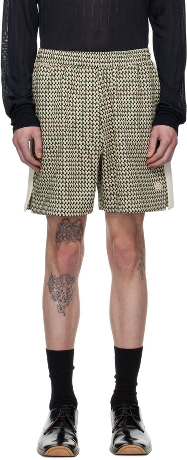 Shorts Wales Bonner Wales Bonner Power Shorts Beige | US25JE36-JE22 - 1780 JACQUARD, 0