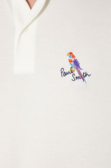 Polo skjorte Paul Smith Paul Smith Applique Detail Polo Shirt Hvid | M1R.698P.NP4722, 5