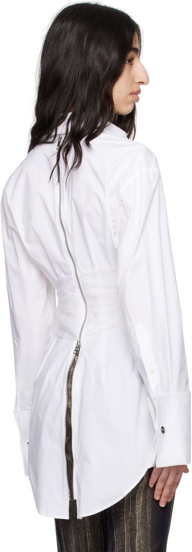 Skjorte Jean Paul Gaultier Jean Paul Gaultier Long Draped Shirt Hvid | 25/34-F-CH082-C071-01, 2