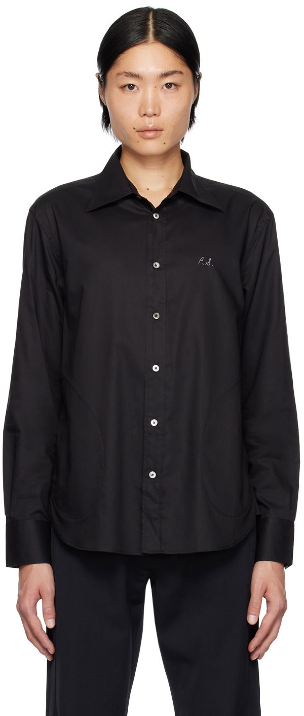 Skjorte Paul Smith Paul Smith Commission Edition Embroidered Shirt Sort | M1R-492Y-L01241, 0
