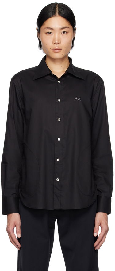 Skjorte Paul Smith Paul Smith Commission Edition Embroidered Shirt Sort | M1R-492Y-L01241, 0