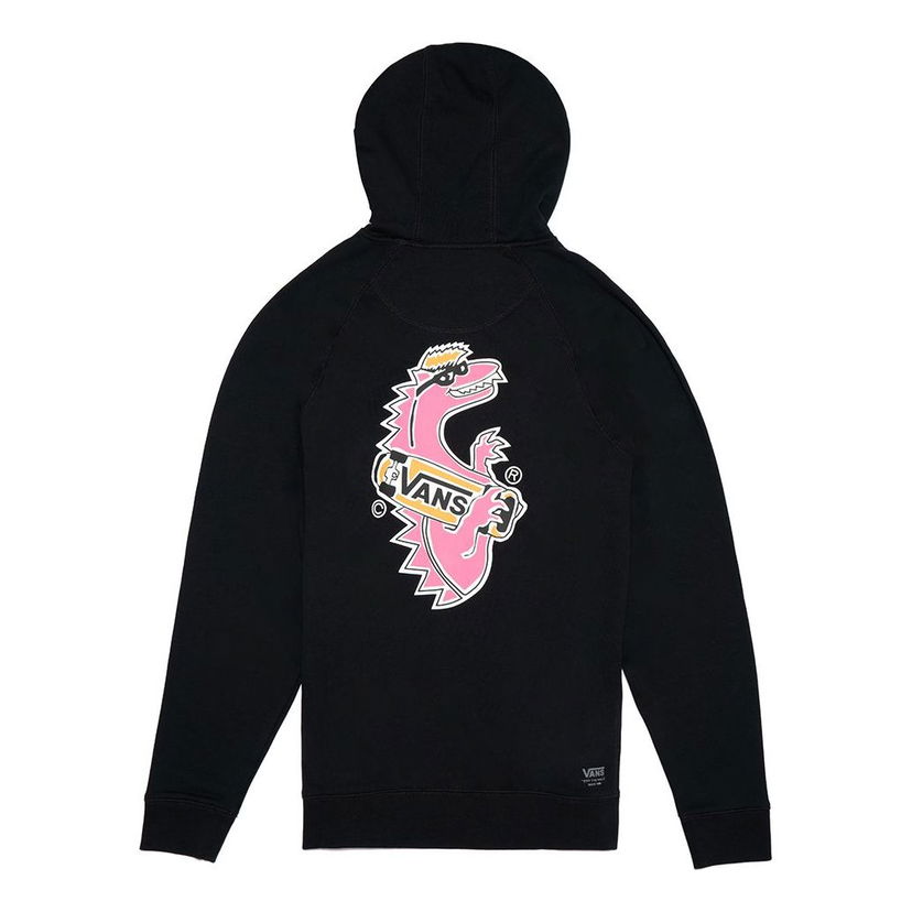 Sweatshirt Vans Street Style Dinosaur Graphic Print Long Sleeve Hoodie Sort | VN0A3H5MTT0
