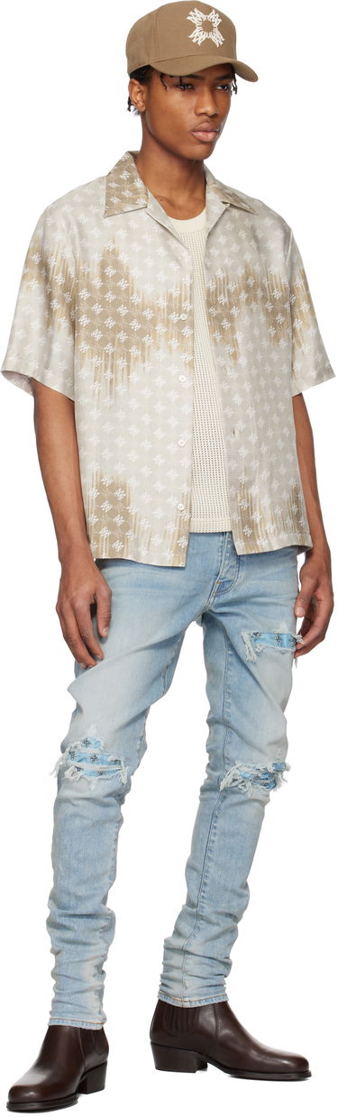 Jeans AMIRI AMIRI Crystal Starburst MX1 Jeans Blå | AMDNSY1147, 3
