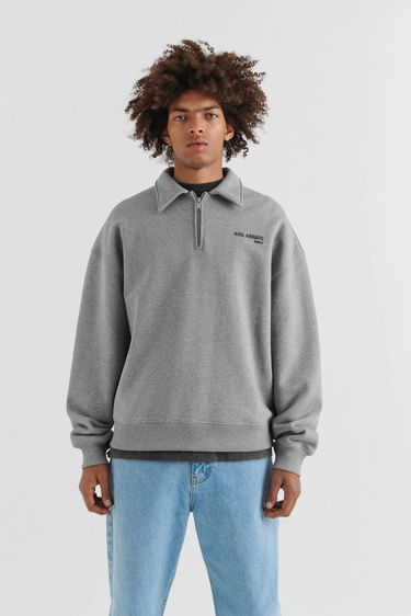 Sweatshirt AXEL ARIGATO Remi Half-Zip Sweater Grå | A2218001, 2