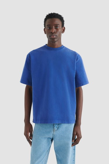 T-shirt AXEL ARIGATO Typo Embroidered T-Shirt Blå | A0787005, 2