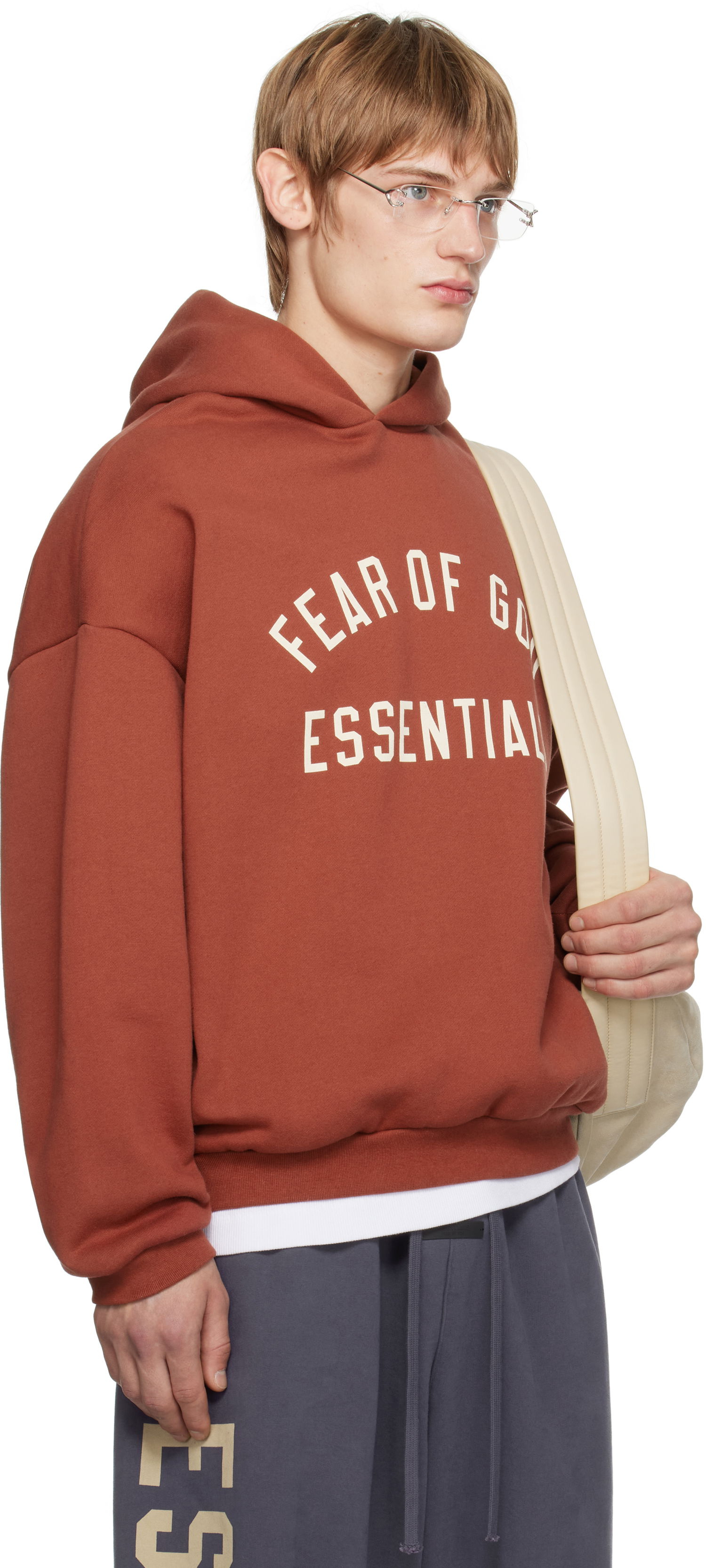 Sweatshirt Fear of God Fear of God ESSENTIALS Fleece Hoodie Rød | 192HO246256F, 1
