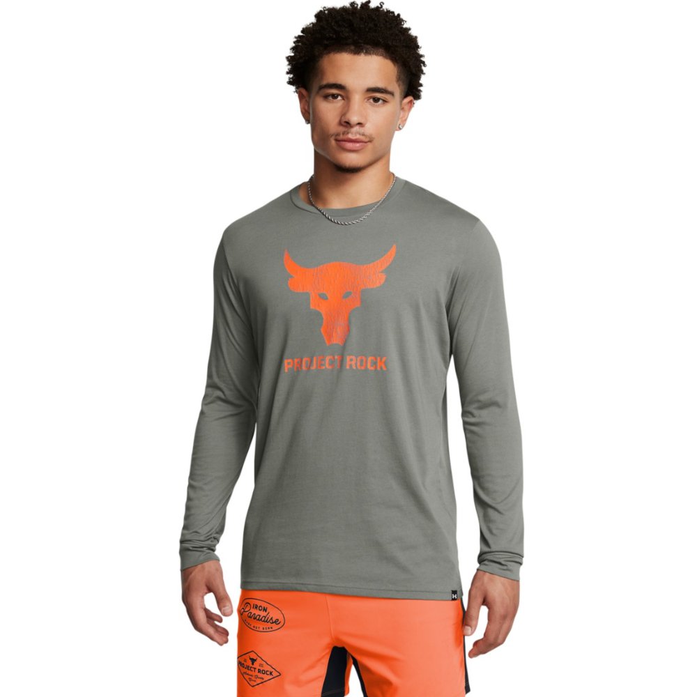 T-shirt Under Armour Long Sleeve T-Shirt With Print Grøn | 1374847-709, 0