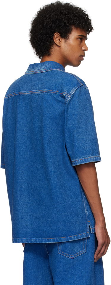 Polo skjorte Marni Marni Oversize Denim Polo Blå | POJU0001S0 USCU83, 2