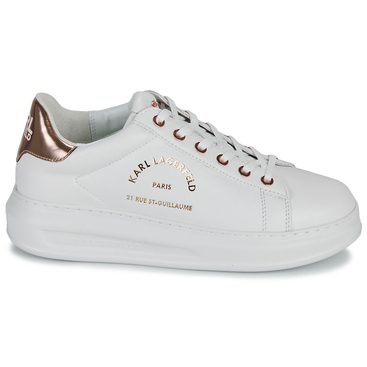 Sneakers og sko KARL LAGERFELD KAPRI Maison Karl Lace Hvid | KL62538-01P, 0
