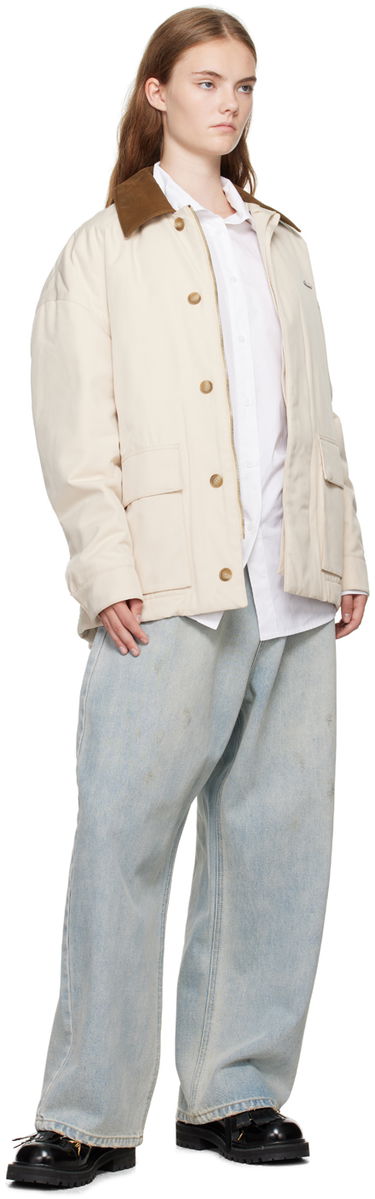 Skjorte We11done High-Neck Collar Shirt Hvid | WD-SH2-24-130-W-WH, 3