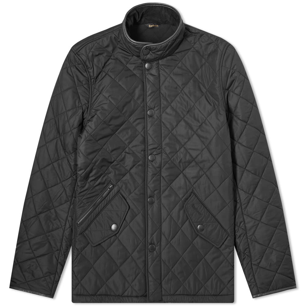 Jakke Barbour Powell Quilt Jacket Sort | MQU0281BK11, 0