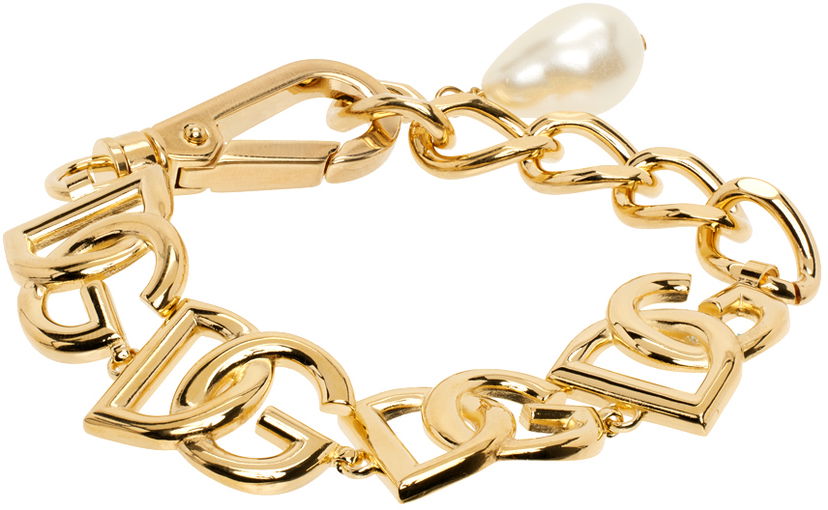 Armbånd Dolce & Gabbana Gold Logo Bracelet Metalisk | WBN6P2 W1111
