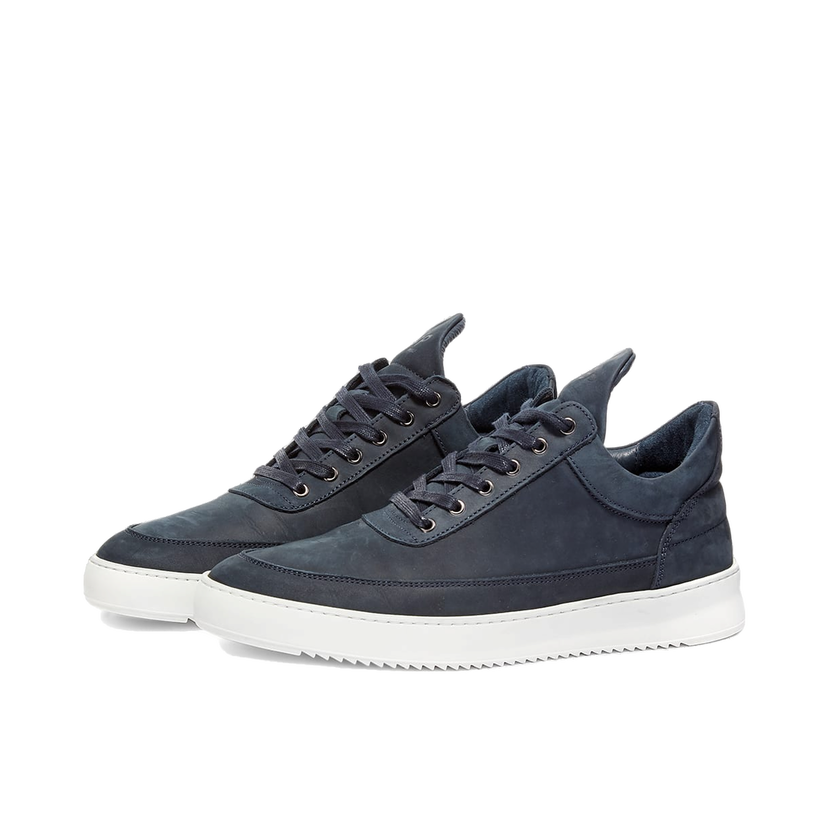 Sneakers og sko Filling Pieces Low Top Ripple Nubuck Mørkeblå | 2512284-2001
