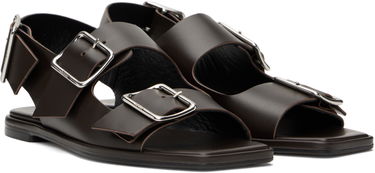 Tøj Aeyde Aeyde Thekla Leather Slingback Sandals Brun | A11-FS-BRNS08FL65-SS25-953-001, 3