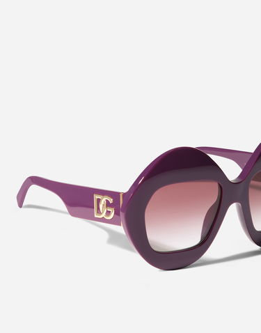 Solbriller Dolce & Gabbana Dolce & Gabbana Maiolica Gradient Sunglasses Lilla | VG4527VP48H9V000, 3