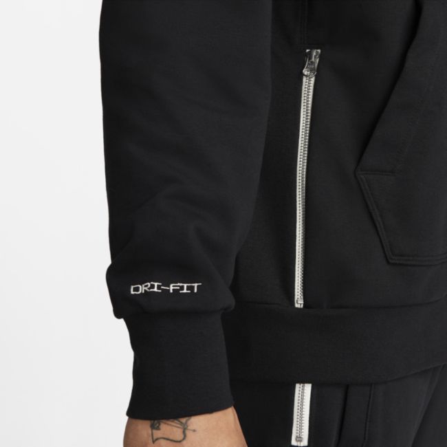 Sweatshirt Nike Dri-FIT Standard Issue Full-Zip Basketball Hoodie Sort | DQ5816-010, 1