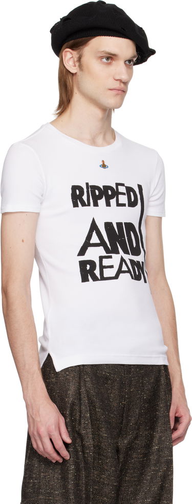 T-shirt Vivienne Westwood Vivienne Westwood 'Ripped & Ready' T-Shirt Sort | 3G01003I-J009C-, 4