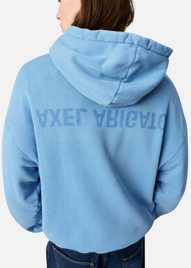 Sweatshirt AXEL ARIGATO Distort Washed Hoodie Blå | A3434002, 6