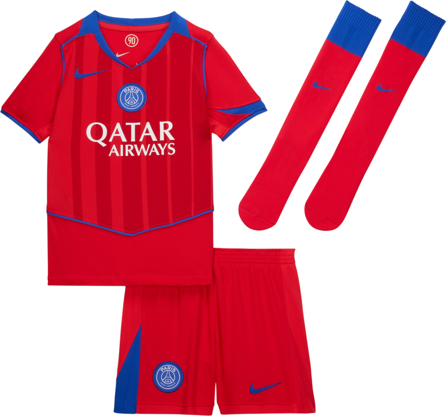 Træningsdragt Nike Dri-FIT Paris Saint-Germain Stadium 3rd Jersey Set 2025/26 Little Kids Rød | hm4137-680, 0