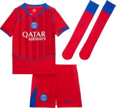 Træningsdragt Nike Dri-FIT Paris Saint-Germain Stadium 3rd Jersey Set 2025/26 Little Kids Rød | hm4137-680, 0