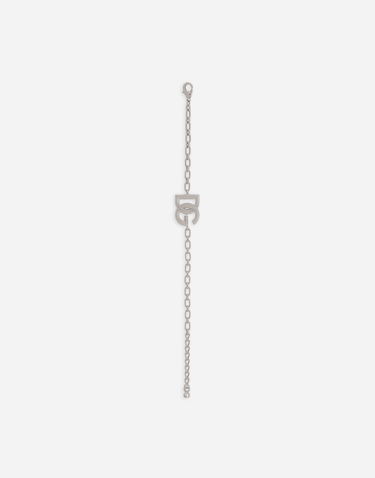 Armbånd Dolce & Gabbana Silver Metal DG Logo Chain Bracelet Metalisk | WBN5W2W111187655, 2