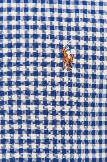 Skjorte Polo by Ralph Lauren Custom-Fit Oxford Checked Shirt Blå | 710549084010, 1
