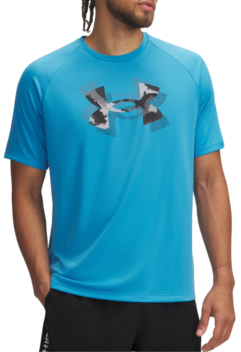 T-shirt Under Armour Men's Tech Print Fill Short Sleeve T-Shirt Blå | 1390208-452