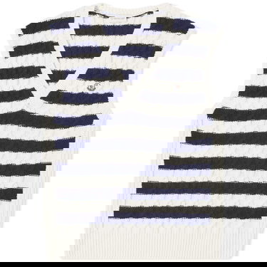 Sweater Moncler Striped Knit Vest Mørkeblå | 9I000-02-M1241-P70, 0