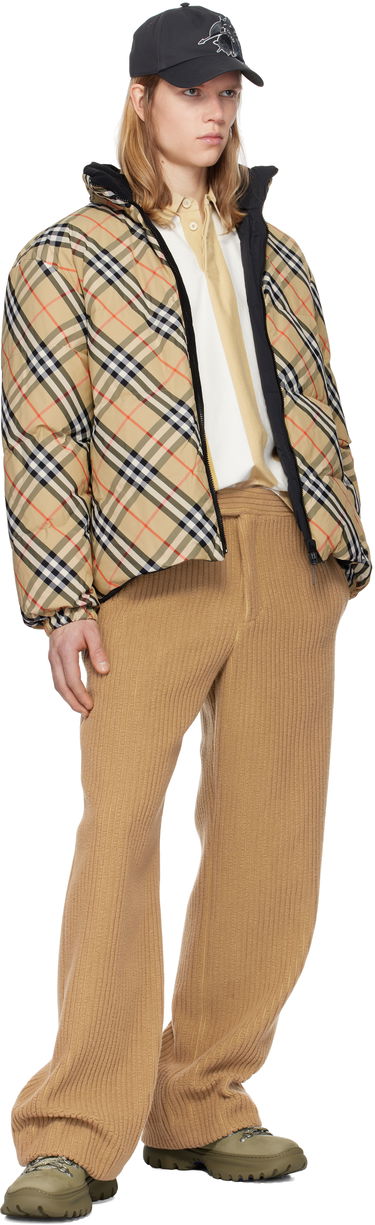 Puffer jakke Burberry Burberry Reversible Check Down Puffer Jacket Beige | 8103931, 4