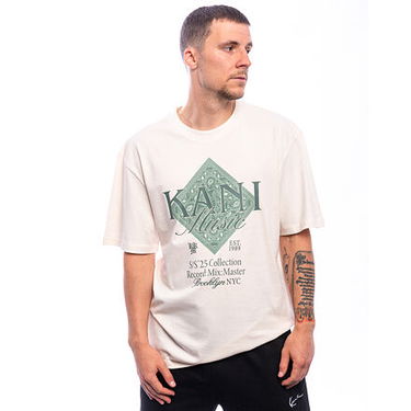 T-shirt Karl Kani Karl Kani Music Paisley Print T-Shirt Beige | KK-PD00005356, 0