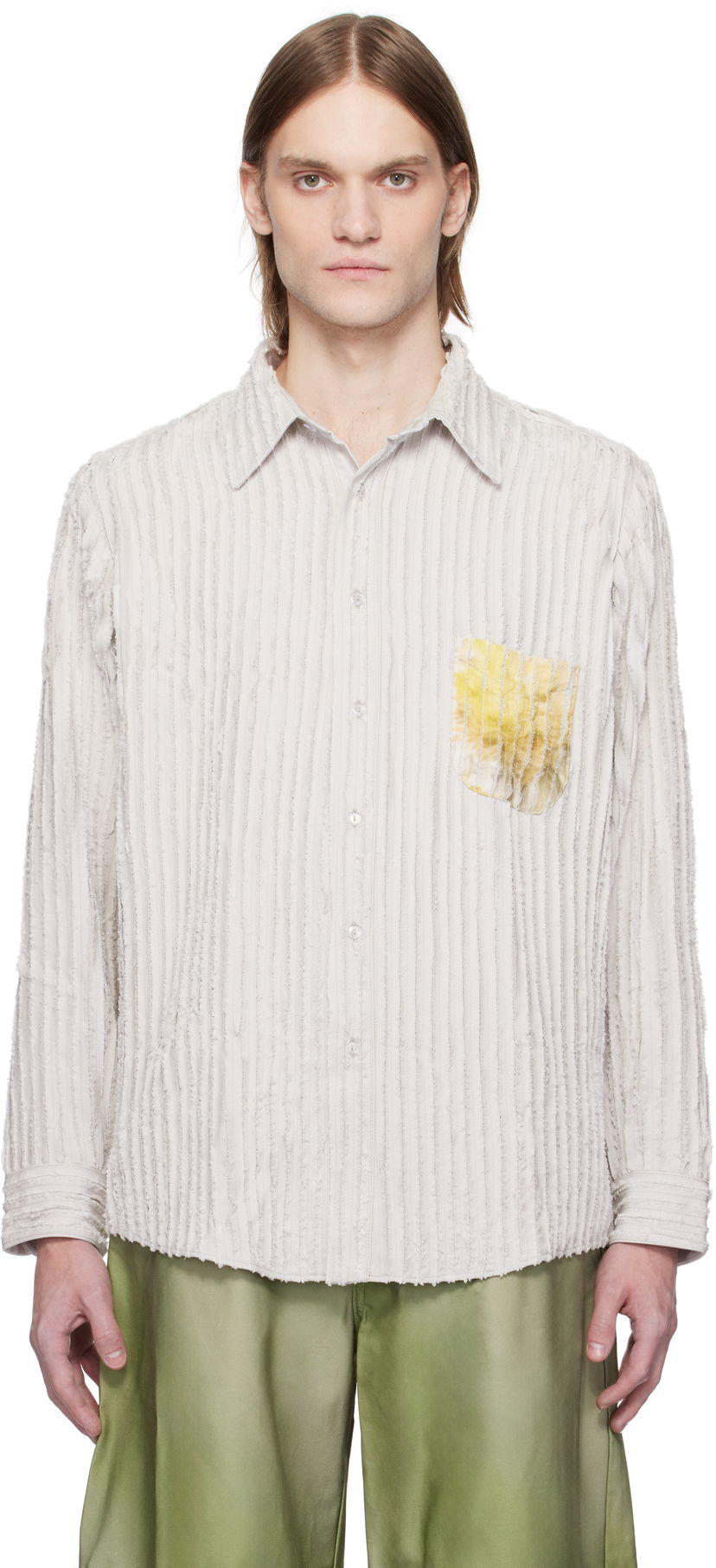 Skjorte Collina Strada Collina Strada Flower Drip Convention Shirt Hvid | XX3690