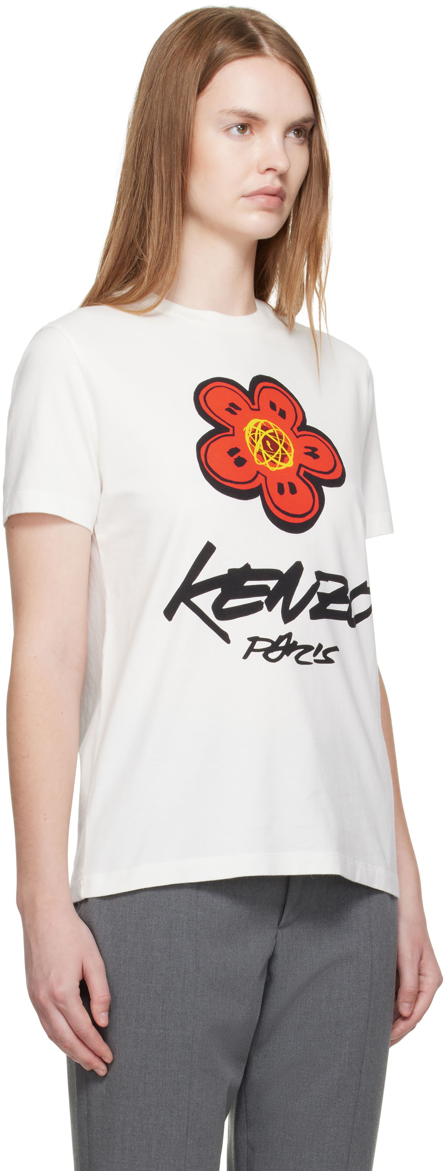 T-shirt KENZO Kenzo Paris Futura 2000 Edition Loose T-Shirt Hvid | FF62TS3564SG, 1
