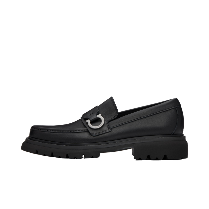 Sneakers og sko FERRAGAMO Salvatore Ferragamo Gancini Ornament Loafers Sort | 784452