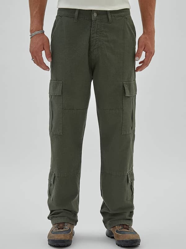 Cargo bukser GUESS Originals Mid Rise Cargo Pant Grøn | M3BB18WFNP0, 0