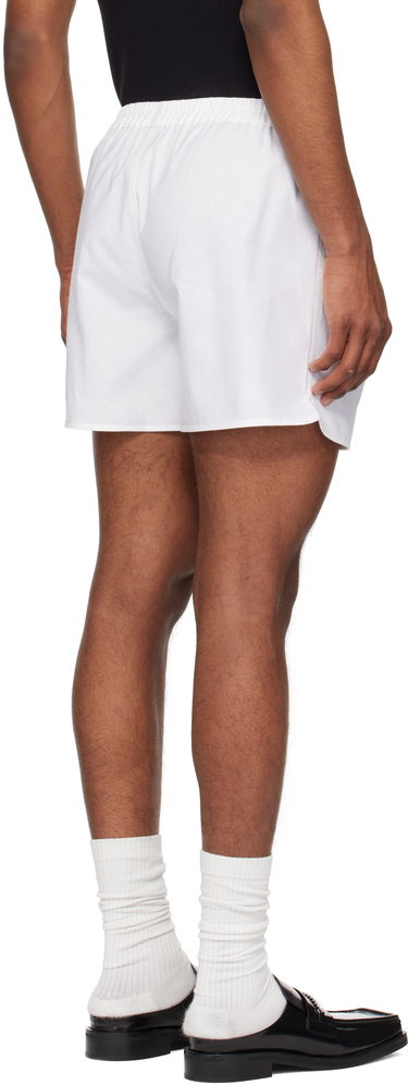 Boksere Marine Serre Marine Serre Regenerated Linen Shorts Hvid | USH002A UWOV0007, 2