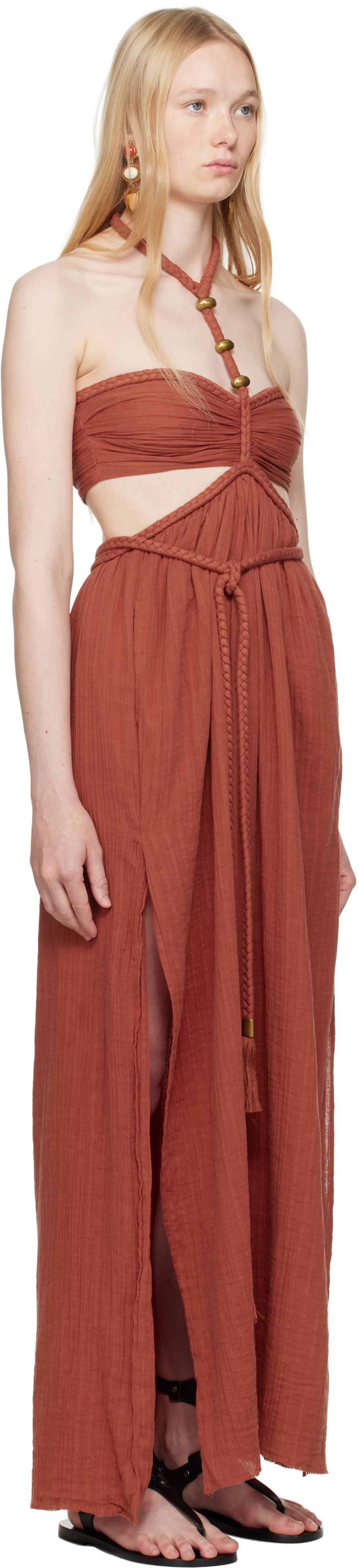 Kjole ISABEL MARANT Isabel Marant Justine Maxi Dress Rød | RO0782FA-C2J11I, 1