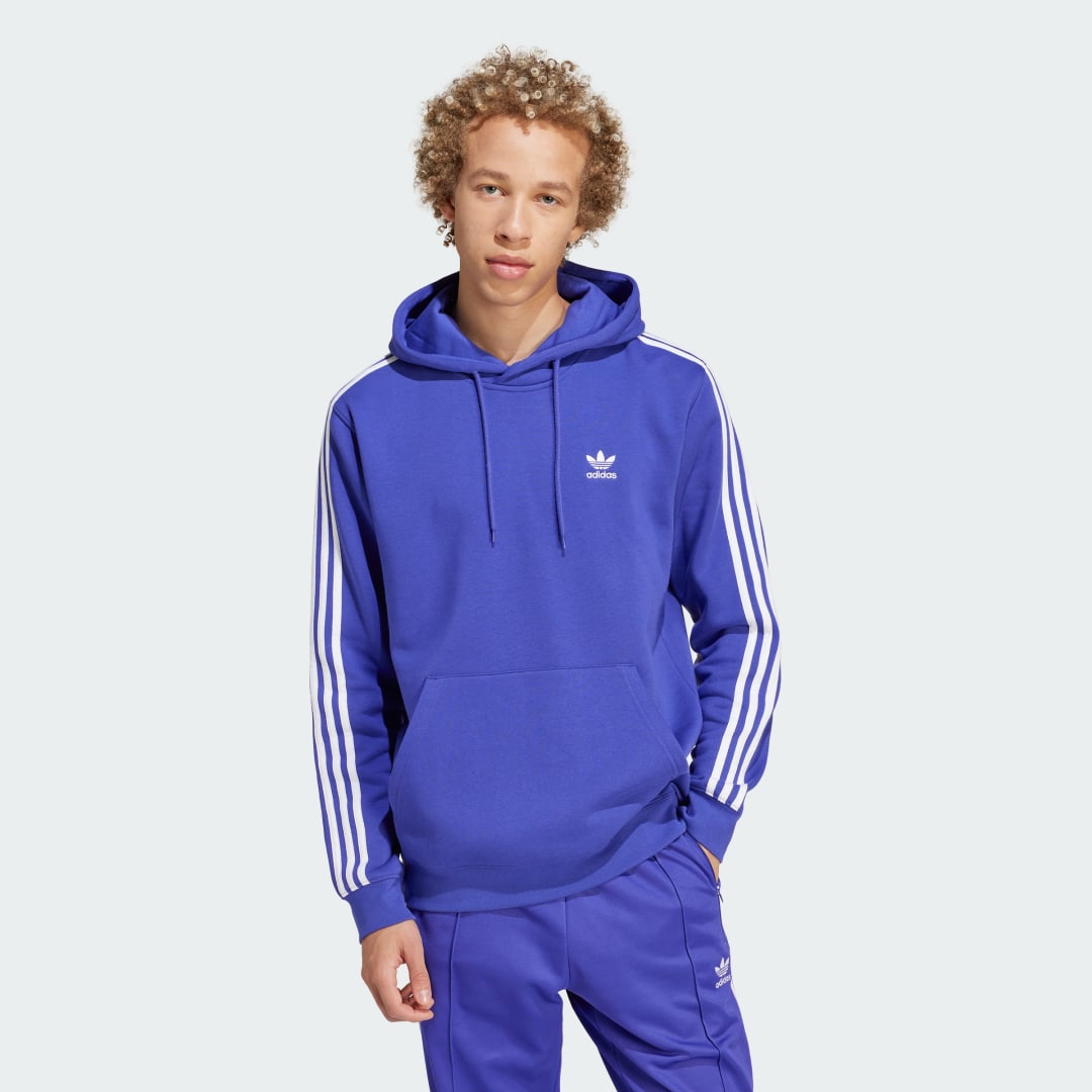 Sweatshirt adidas Performance Men's Classics 3-Stripes Hoodie Blå | IR9871, 0