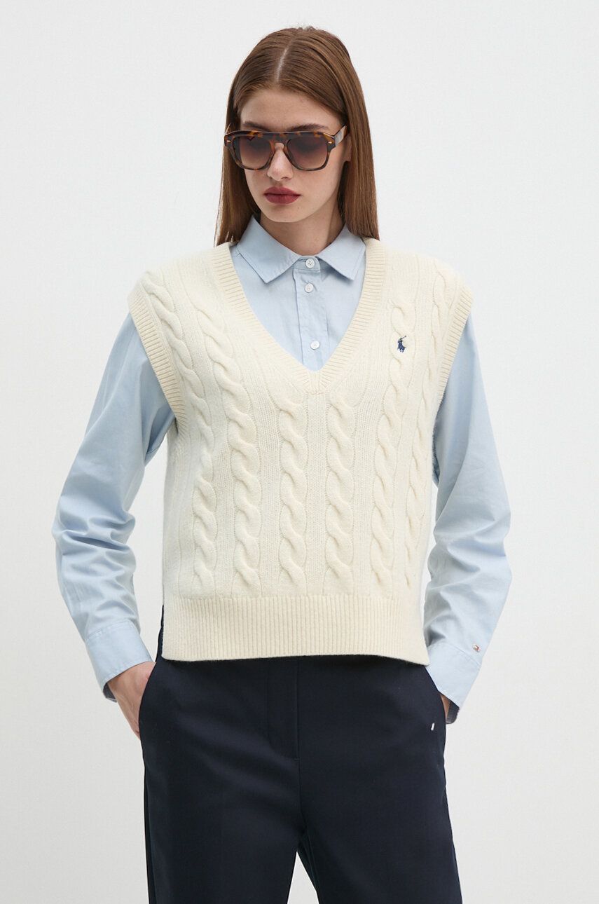 Vest Polo by Ralph Lauren Cable Knit Vest Beige | 211949994, 0