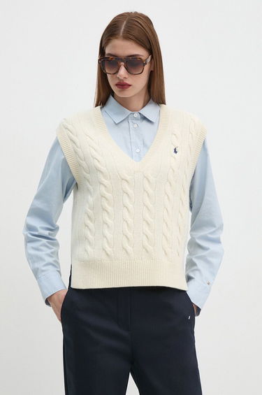 Vest Polo by Ralph Lauren Cable Knit Vest Beige | 211949994, 0