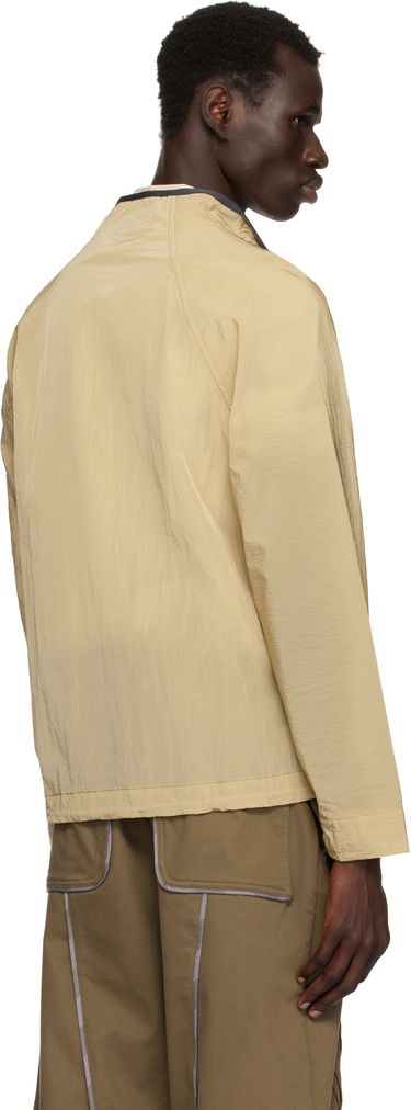 Vindjakke Ranra RANRA Ganga Shiny Nylon Track Jacket Beige | AMSS25TR01562, 2
