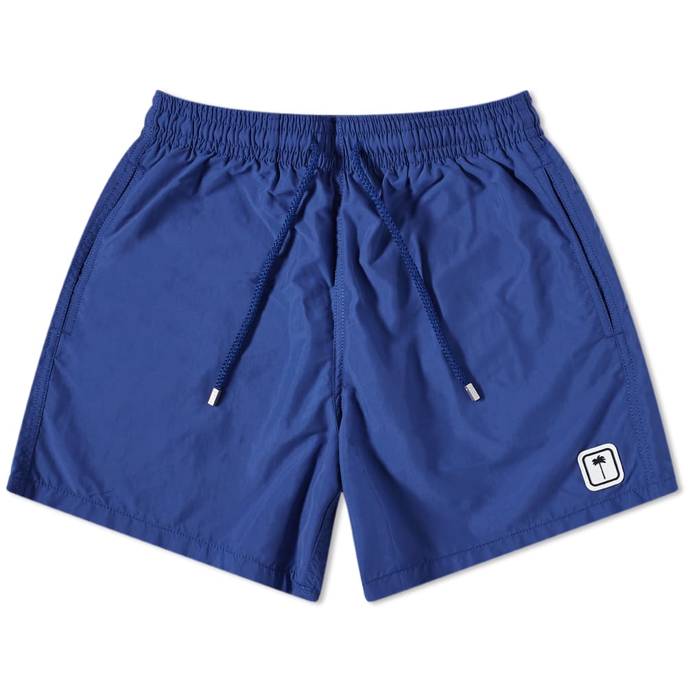 Badetøj Palm Angels x Vilbrequin Patch Logo Swim Short Mørkeblå | PMFA008T22FAB0074500, 0