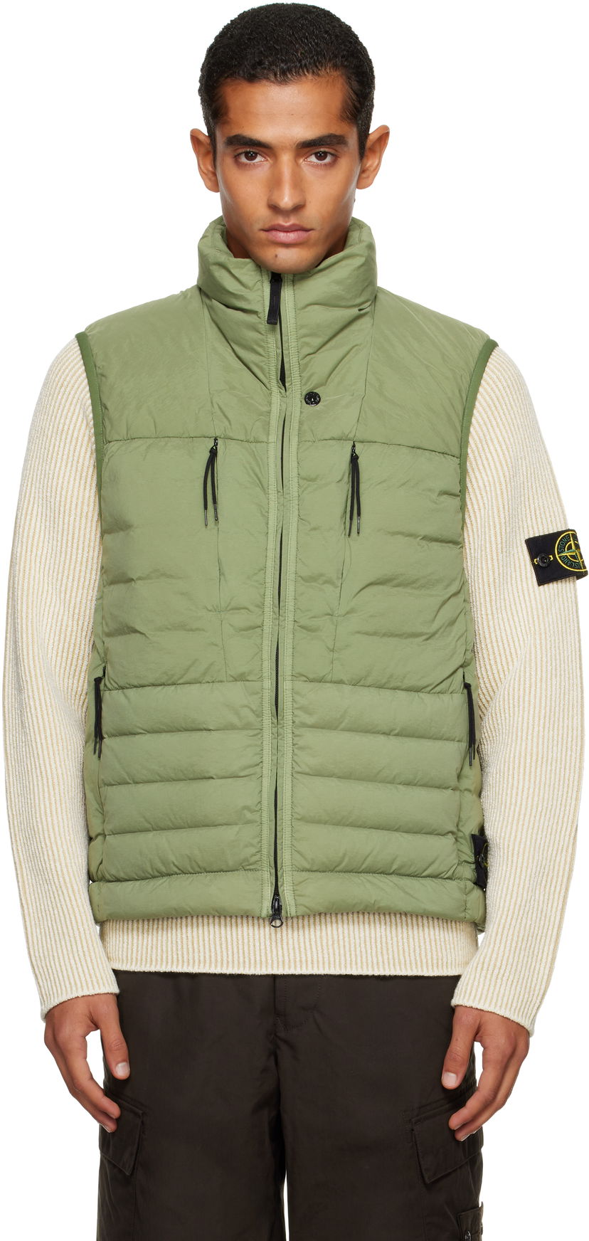 Vest Stone Island Stone Island Seamless Tunnel Nylon Down-TC Vest Grøn | K2S15 G100004 S0183