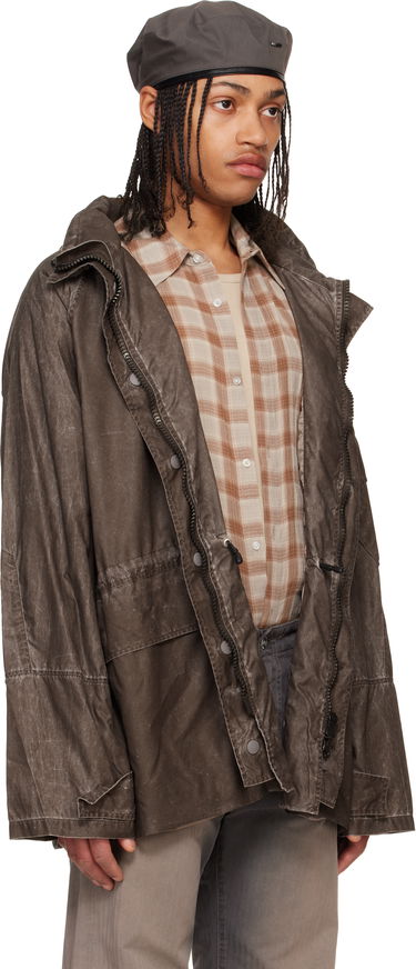 Parka OUR LEGACY Our Legacy Horizon Hooded Waxed Cotton Jacket Grå | M2251HAB, 1