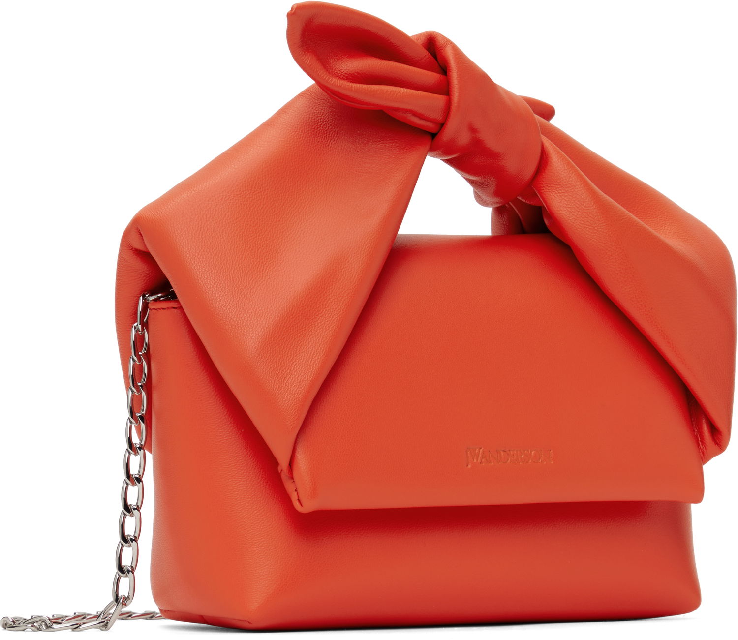 Skuldertaske JW Anderson JW Anderson Small Bow Twister Top Handle Bag Orange | HB0699-LA0355, 1