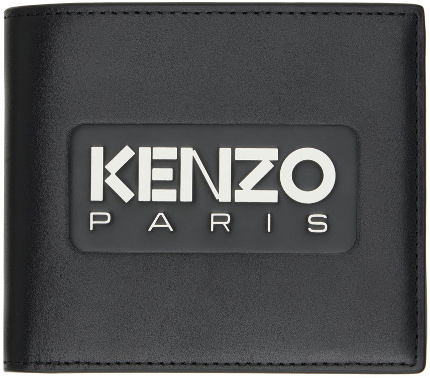 Tegnebog KENZO Paris 'Emboss' Leather Wallet Sort | FE58PM803L44, 0