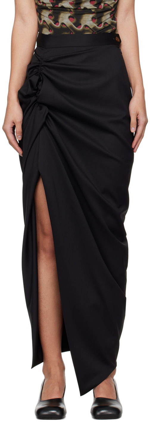 Nederdel Vivienne Westwood Panther Maxi Skirt Sort | 1K01001B-W00QN-